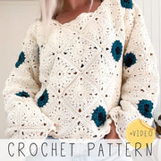 Malina Square Sweater CROCHET PATTERN