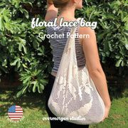 Floral Lace Bag Crochet Pattern