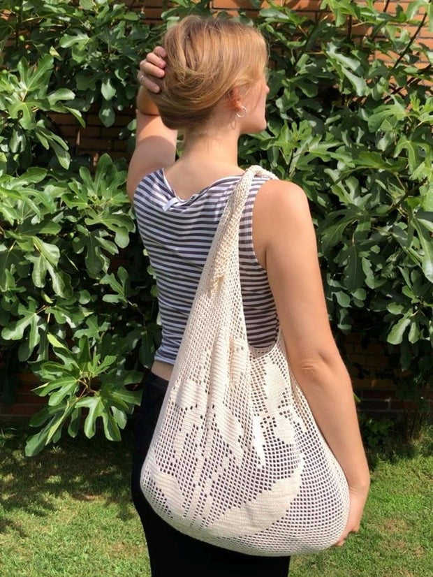 Floral Lace Bag Crochet Pattern