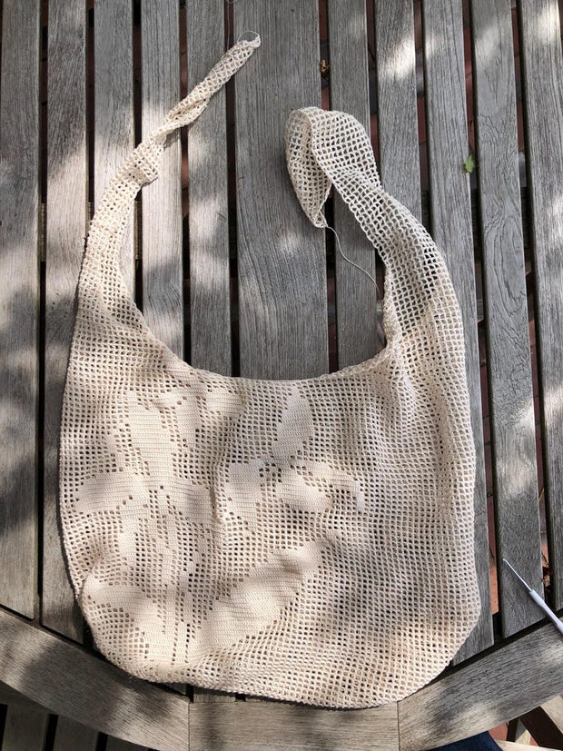 Floral Lace Bag Crochet Pattern