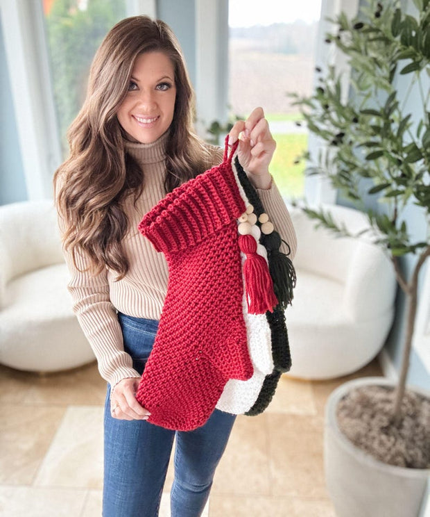 Holia Weave Stocking CROCHET PATTERN