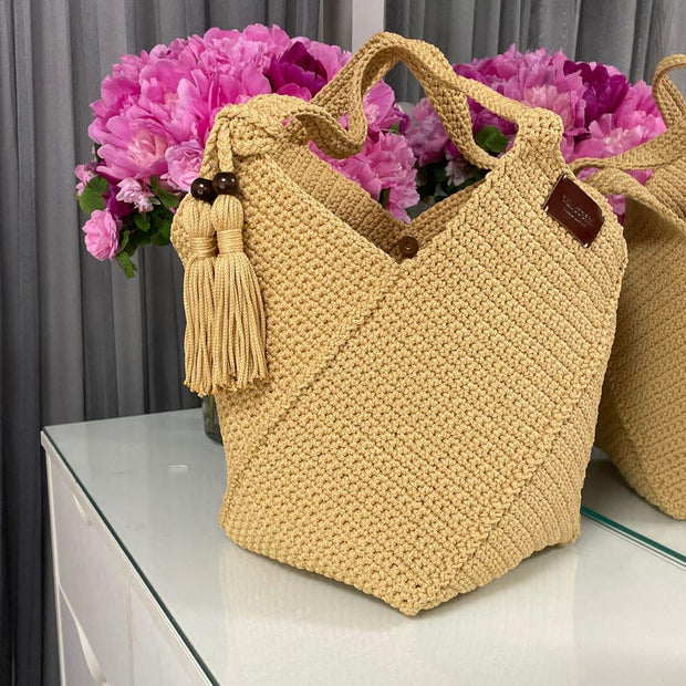 TALIA Crochet Tote Bag Pattern – PDF + YouTube Tutorial