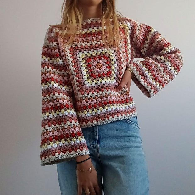 GRANNY LUXE Long-Sleeve Crochet Pattern
