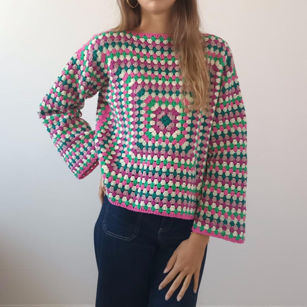 GRANNY LUXE Long-Sleeve Crochet Pattern