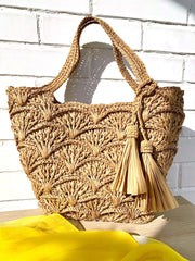 Raffia Tote Bag CROCHET PATTERN