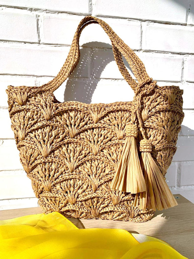 Raffia Tote Bag CROCHET PATTERN