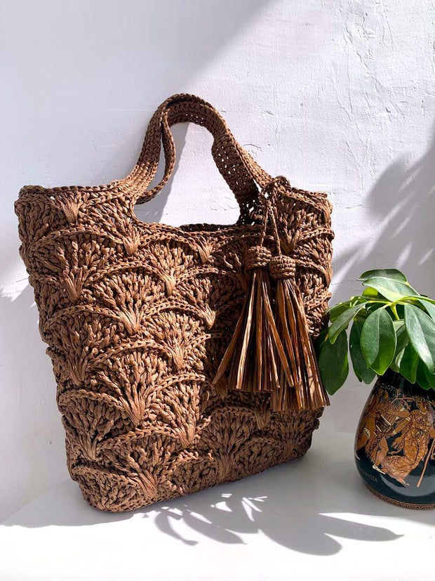 Raffia Tote Bag CROCHET PATTERN