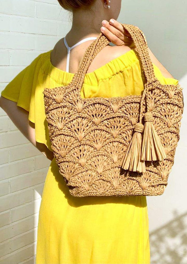 Raffia Tote Bag CROCHET PATTERN
