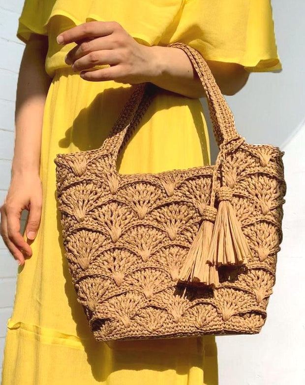 Raffia Tote Bag CROCHET PATTERN