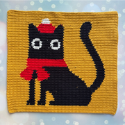 The Christmas cat bag Crochet Pattern