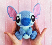 CROCHET PATTERN Blue Alien Monster